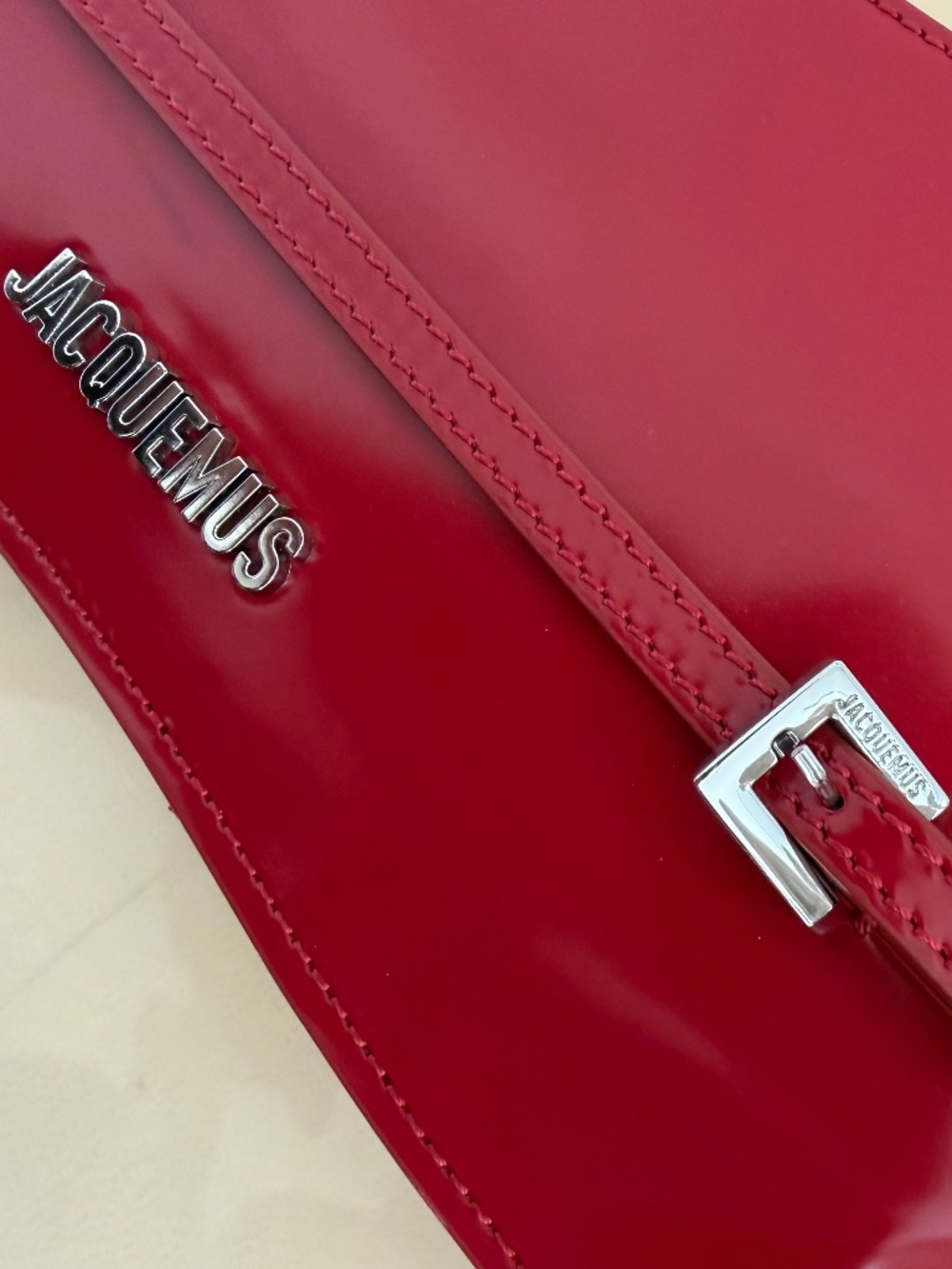 Jacquemus Red Patent Leather Shoulder Bag - Picture 4 of 6